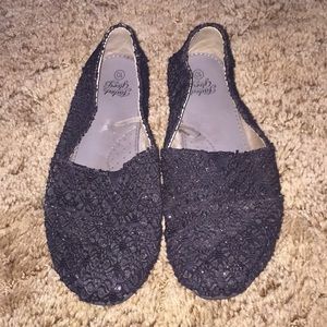 Faded Glory Megan Glitter Aline Slip-On